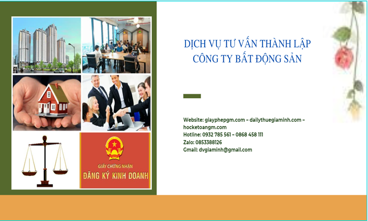 Thủ tục thành lập công ty bất động sản tại Nam Định