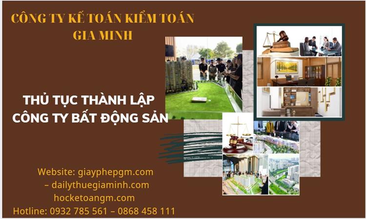 Thủ tục thành lập công ty bất động sản tại Nghệ An