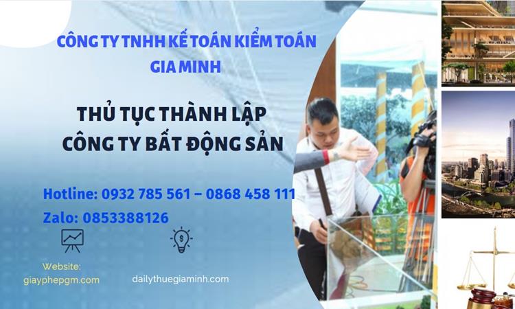 Thủ tục thành lập công ty bất động sản tại Nha Trang