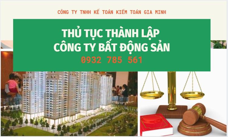 Thủ tục thành lập công ty bất động sản tại Ninh Bình