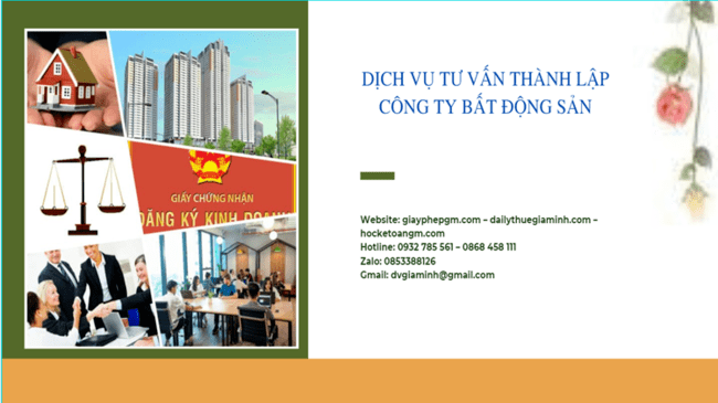 Thủ tục thành lập công ty bất động sản tại Ninh Bình