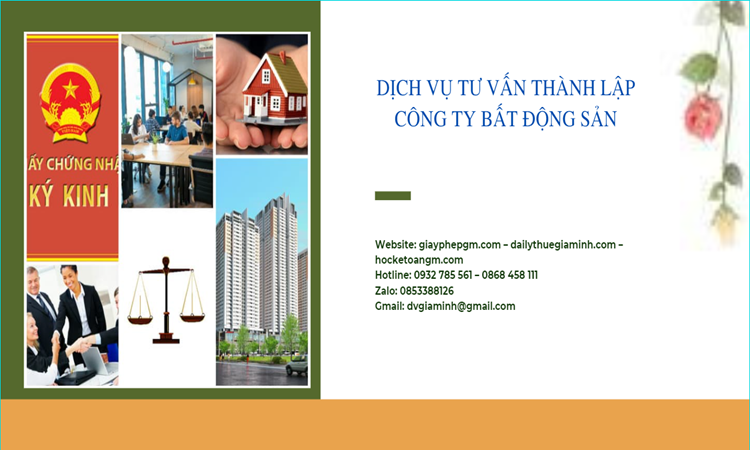 Thủ tục thành lập công ty bất động sản tại Phú Thọ