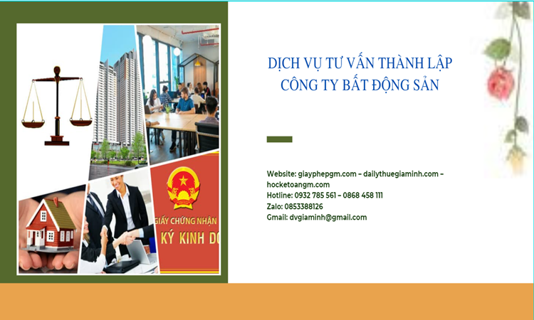 Thủ tục thành lập công ty bất động sản tại Phú Yên