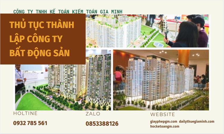 Thủ tục thành lập công ty bất động sản tại Quận 1
