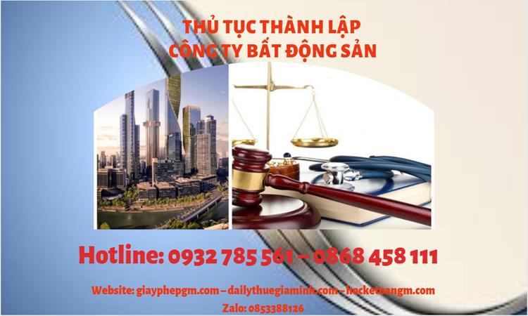 Thủ tục thành lập công ty bất động sản tại Quận 10