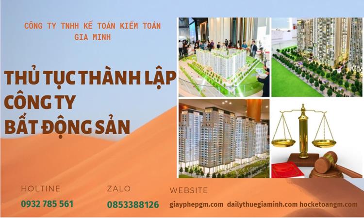 Thủ tục thành lập công ty bất động sản tại Quận 12