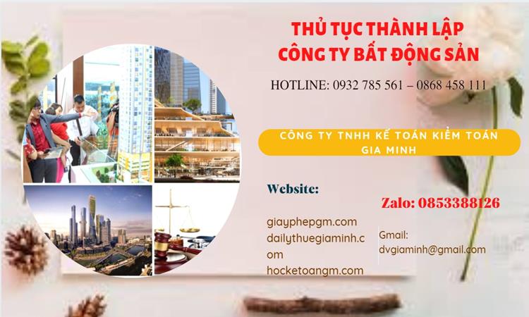 Thủ tục thành lập công ty bất động sản tại Quận 4