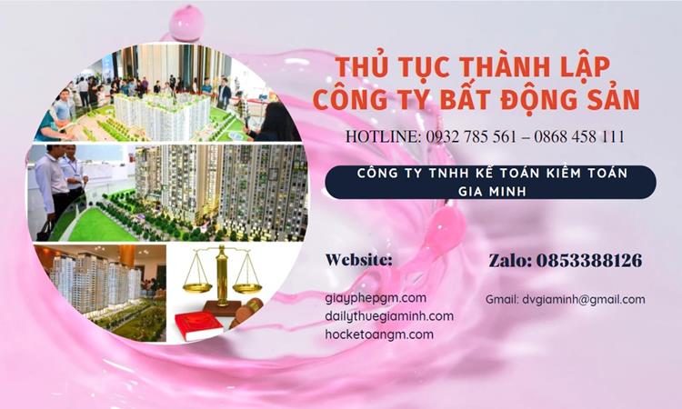Thủ tục thành lập công ty bất động sản tại Quận 5