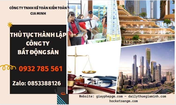 Thủ tục thành lập công ty bất động sản tại Quận 7