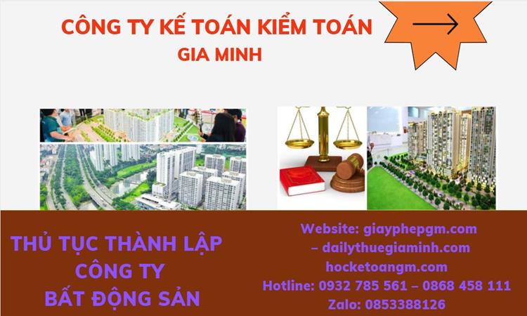 Thủ tục thành lập công ty bất động sản tại Quận 8