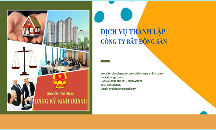 Thủ tục thành lập công ty bất động sản tại Quận Bình Thủy
