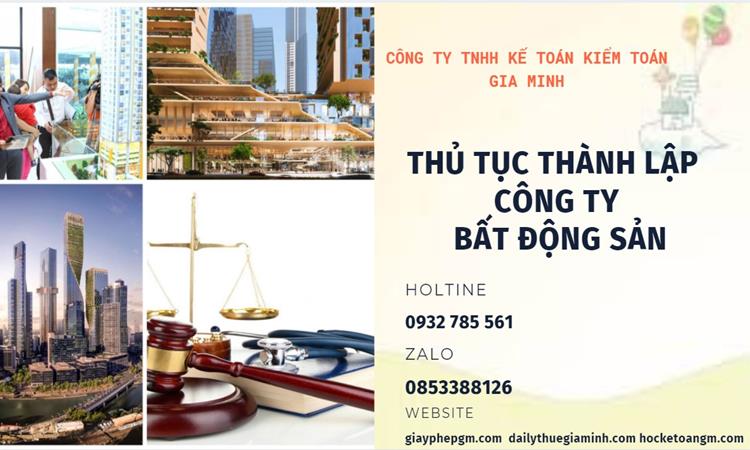 Thủ tục thành lập công ty bất động sản tại Quận Cầu Giấy