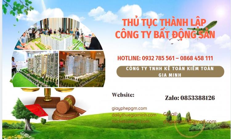 Thủ tục thành lập công ty bất động sản tại Quận Hà Đông