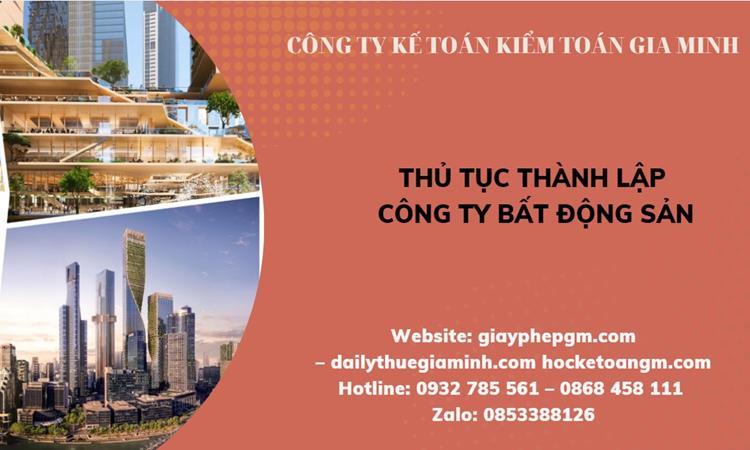 Thủ tục thành lập công ty bất động sản tại Quận Hai Bà Trưng