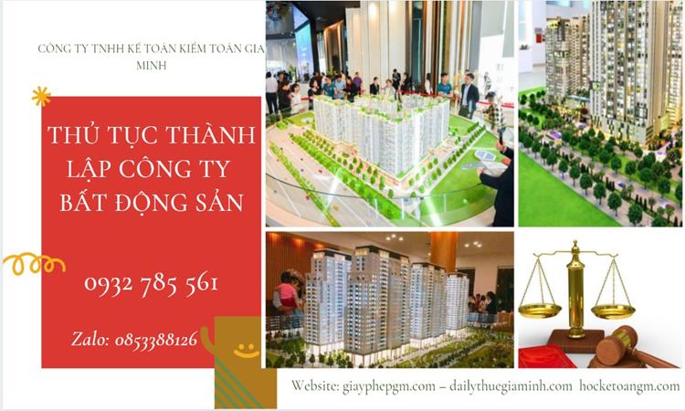 Thủ tục thành lập công ty bất động sản tại Quận Ninh Kiều