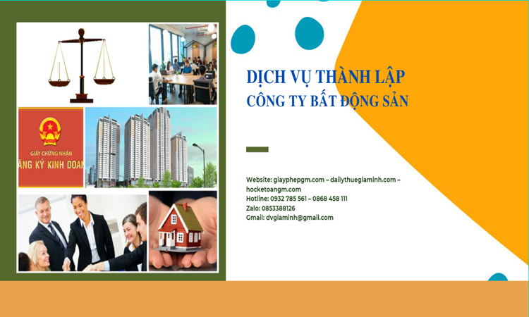 Thủ tục thành lập công ty bất động sản tại Quận Thốt Nốt