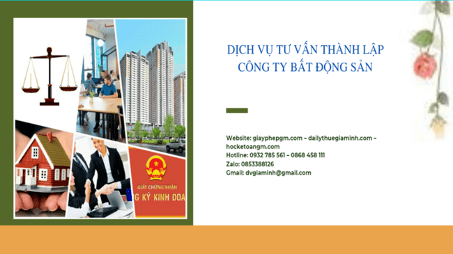 Thủ tục thành lập công ty bất động sản tại Quảng Bình