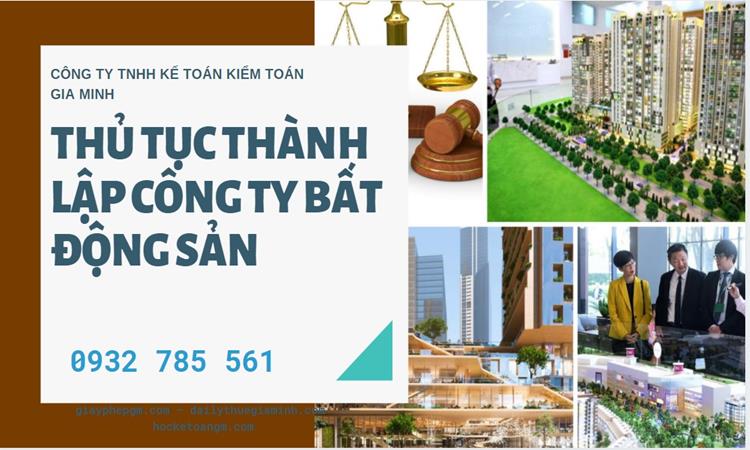 Thủ tục thành lập công ty bất động sản tại Quảng Nam