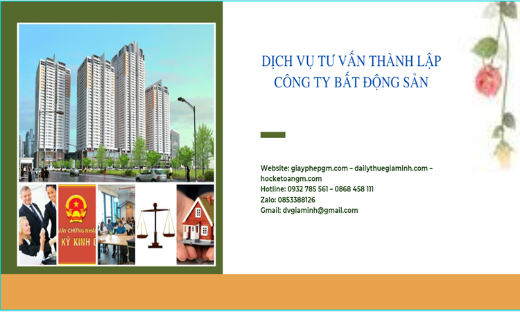 Thủ tục thành lập công ty bất động sản tại Quảng Ngãi