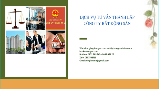 Thủ tục thành lập công ty bất động sản tại Sóc Trăng