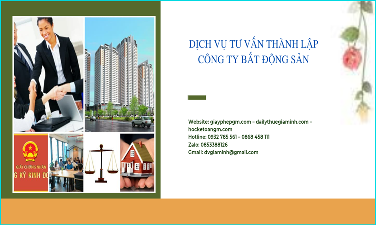 Thủ tục thành lập công ty bất động sản tại Sơn La