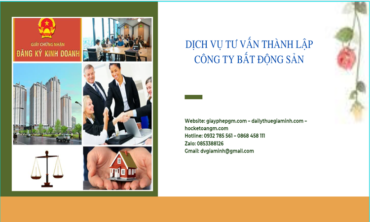 Thủ tục thành lập công ty bất động sản tại Tây Ninh