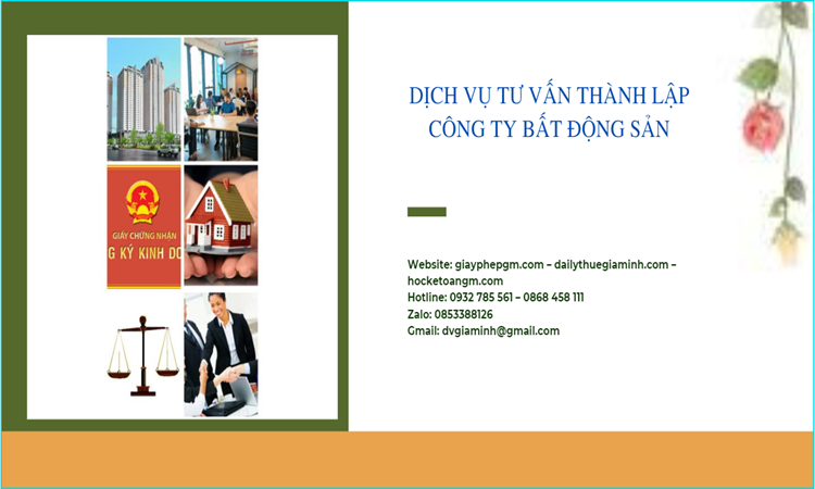 Thủ tục thành lập công ty bất động sản tại Thanh Hóa