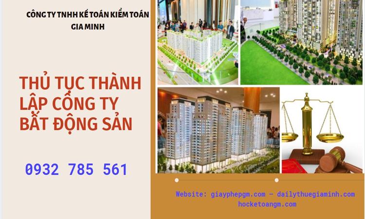 Thủ tục thành lập công ty bất động sản tại Thành Phố Thủ Đức