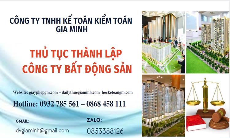 Thủ tục thành lập công ty bất động sản tại TP Đà Nẵng