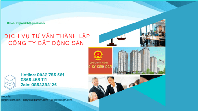 Thủ tục thành lập công ty bất động sản tại Vĩnh Phúc