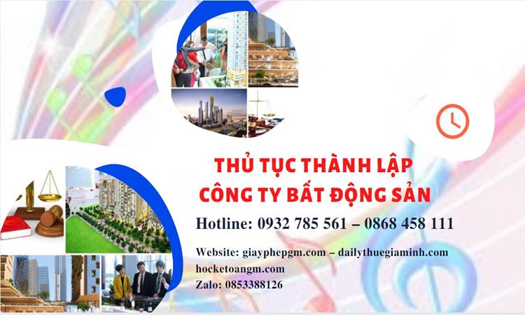 Thủ tục thành lập công ty bất động sản tại Vũng Tàu