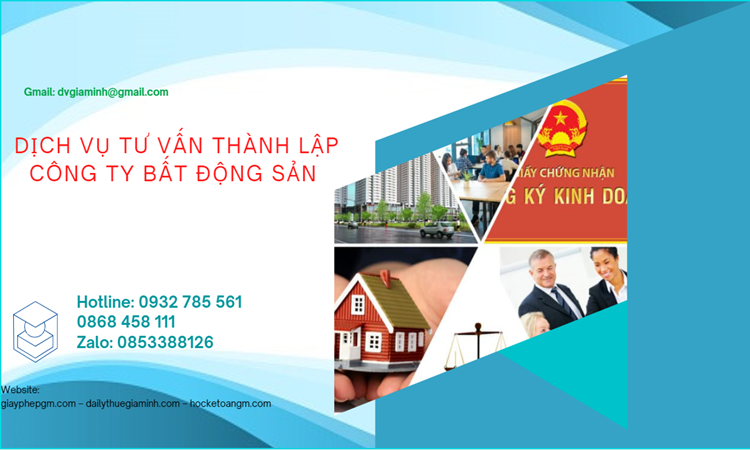 Thủ tục thành lập công ty bất động sản tại Thủ tục thành lập công ty bất động sản tại Vũng Tàu