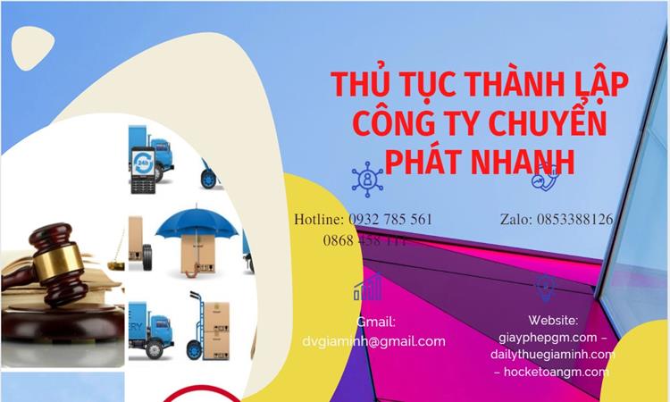 Thủ tục thành lập công ty chuyển phát nhanh tại Bến Tre