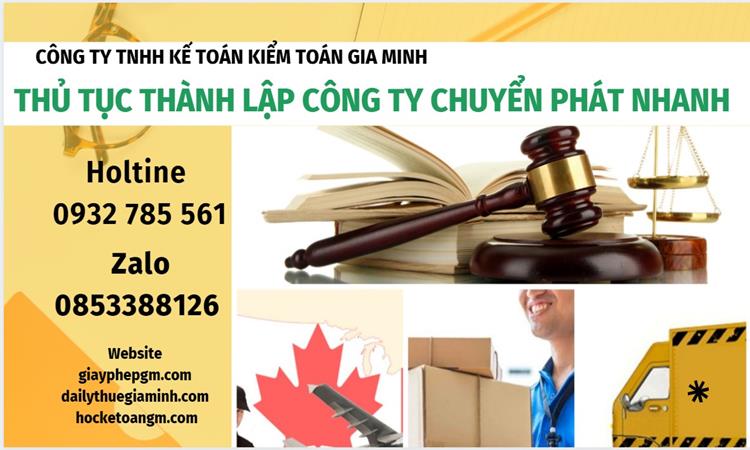 Thủ tục thành lập công ty chuyển phát nhanh tại Bình Phước