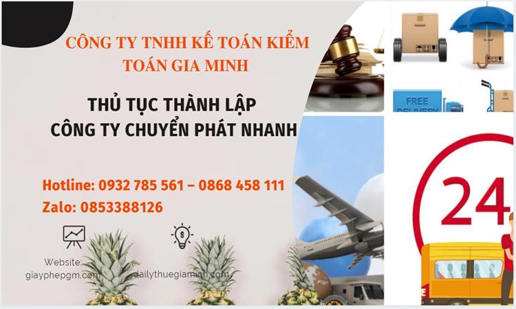 Thủ tục thành lập công ty chuyển phát nhanh tại Bình Thuận