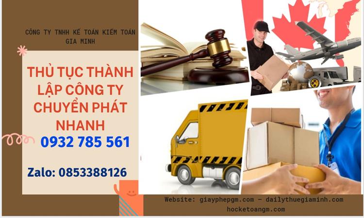 Thủ tục thành lập công ty chuyển phát nhanh tại Cà Mau
