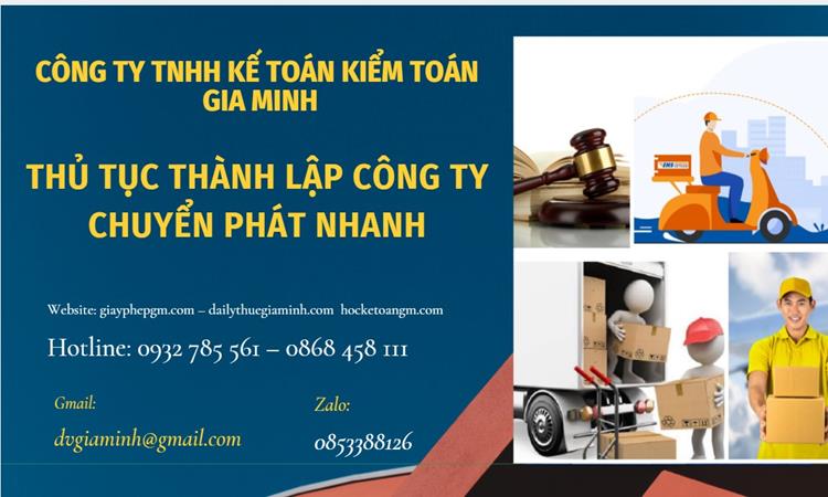 Thủ tục thành lập công ty chuyển phát nhanh tại Hà Tĩnh