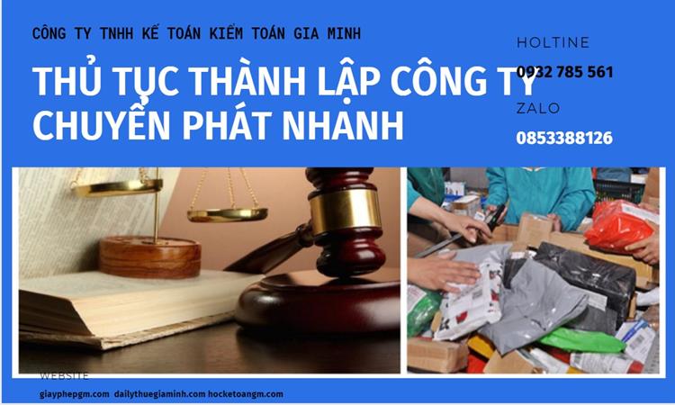 Thủ tục thành lập công ty chuyển phát nhanh tại Hòa Bình