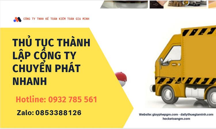 Thủ tục thành lập công ty chuyển phát nhanh tại Huyện Ân Thi