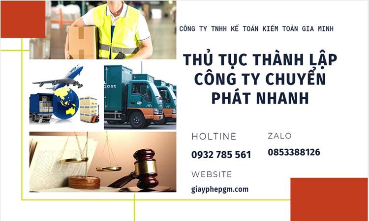Thủ tục thành lập công ty chuyển phát nhanh tại Huyện Ba Vì