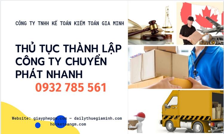 Thủ tục thành lập công ty chuyển phát nhanh tại Huyện Cờ Đỏ