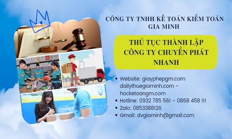 Thủ tục thành lập công ty chuyển phát nhanh tại Huyện Hoài Đức