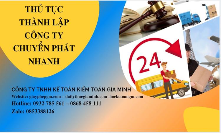 Thủ tục thành lập công ty chuyển phát nhanh tại Huyện Hóc Môn