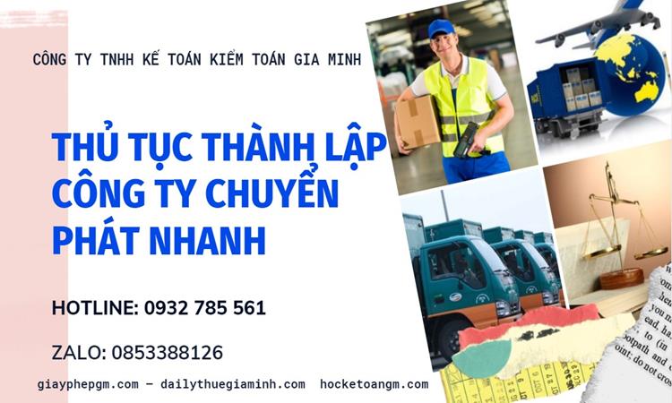 Thủ tục thành lập công ty chuyển phát nhanh tại Huyện Lý Nhân