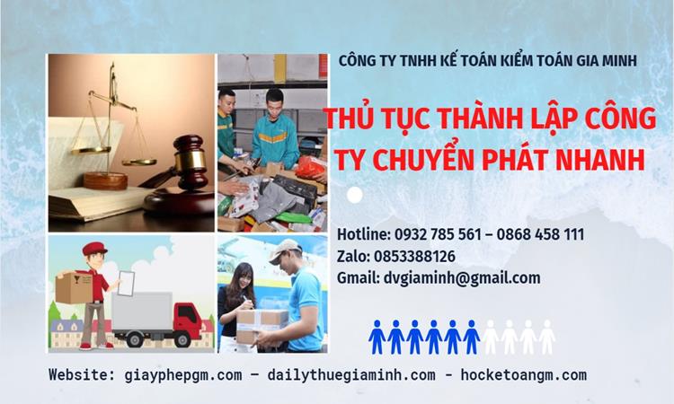 Thủ tục thành lập công ty chuyển phát nhanh tại Huyện Mê Linh