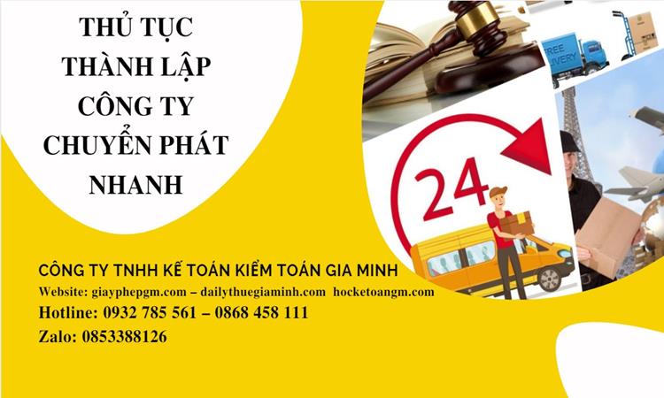 Thủ tục thành lập công ty chuyển phát nhanh tại Huyện Nhà Bè