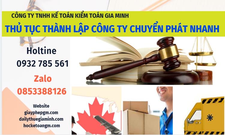 Thủ tục thành lập công ty chuyển phát nhanh tại Phù Cừ
