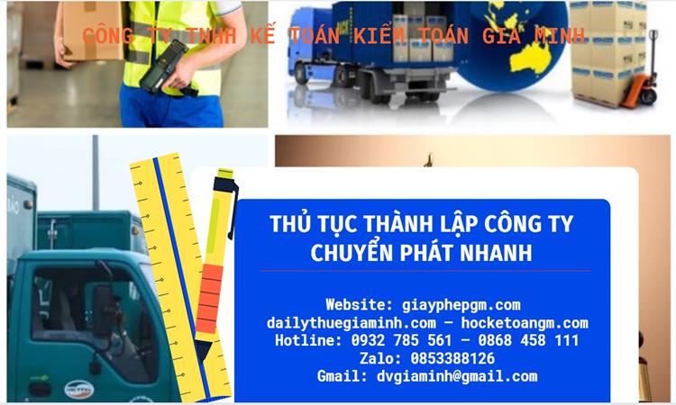 Thủ tục thành lập công ty chuyển phát nhanh tại Huyện Thanh Oai