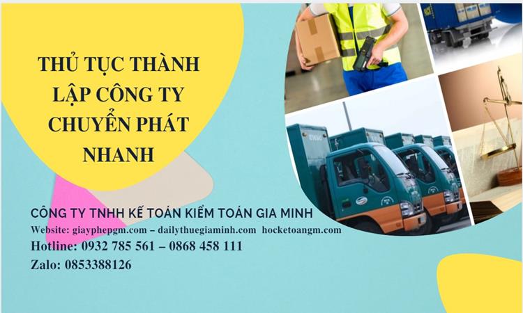 THỦ TỤC THÀNH LẬP CÔNG TY CHUYỂN PHÁT NHANH TẠI HUYỆN THỚI LAI 4 Thủ tục thành lập công ty chuyển phát nhanh tại Huyện Thới Lai