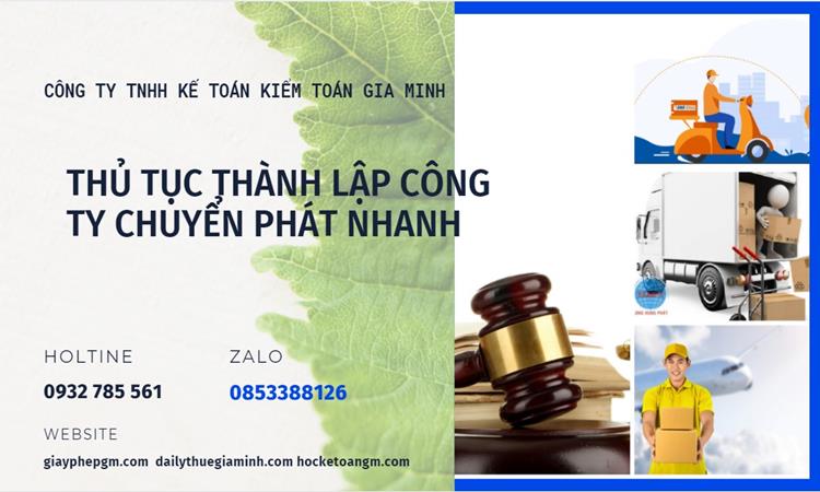 Thủ tục thành lập công ty chuyển phát nhanh tại Huyện Văn Lâm